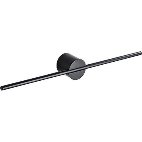 Toalleros ajustables, 40 cm, Toalleros de pared, Soporte para toallas de aluminio, Barras para toallas con acabado negro cepillado, aseo y hotel (1/5)