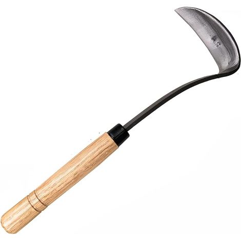 Japanese Garden Tool - Hand Hoe/Safety Sickle for weeding and cultivation (snake-neck sickle) (1/5)