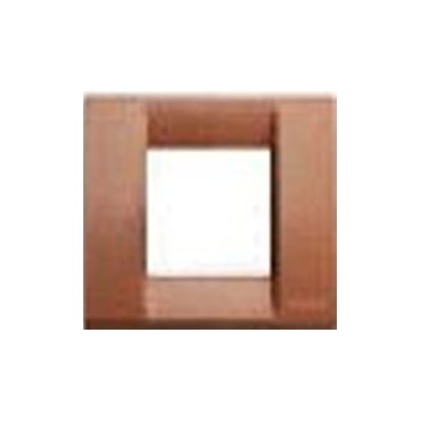 VIMAR - 1 PLACCA CLASSICA IDEA 1-2 MODULI IN METALLO COLORE CORALLO 17092.03