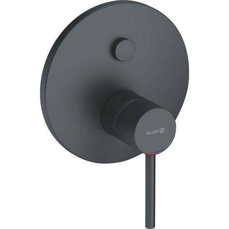 Kludi Bozz - Grifo empotrado para 2 dispositivos, negro mate 386593976 (1/3)
