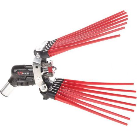 PETTINE PNEUMATICO DOPPIO RICAMBIO ABBACCHIATORE SCUOTIOLIVE V8 EVO LISAM (1/5)