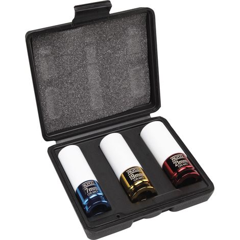 SET 3 DOUILLES PERCUSSION 1/2 P/ROUES AVEC PLAST. (1/2)