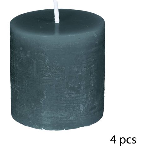 Bougie rustique Olia bleu canard 60g - Atmosphera créateur d'intérieur (1/4)