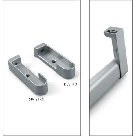 REGGITUBO IN SET(DX+SX) ALLUMINIO 30X15 mm ART.787 (1/2)