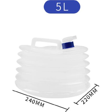 Sac à eau pliable, seau à eau, sac MOLLE pour bouteille, équipement et accessoires de camping, alpinisme, randonnée en pleine nature, activités de plein air.-AquaForge (1/5)