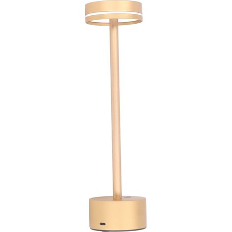 KIMISS Lampe de Table sans Fil LED Rechargeable avec 3 Fonctions de Gradation de Couleur, Contrôle Tactile et Construction en Alliage d'aluminium, Idéale pour la Maison, la Chambre à (1/5)