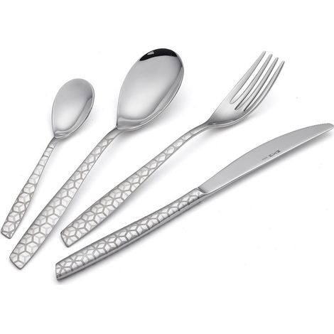 Servizio Set di Posate 24 pezzi in Acciaio Inox Eme Elevene Exa