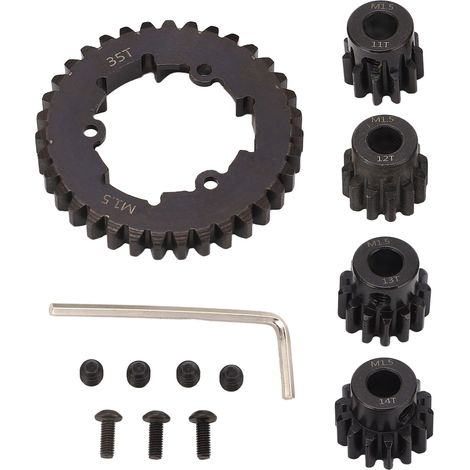 Jeu d'engrenages RC en acier 35T couronne + pignons moteur 11T-14T, pièces de rechange pour TRAXXAS 1/5 X-Maxx 6S 8S (1/5)