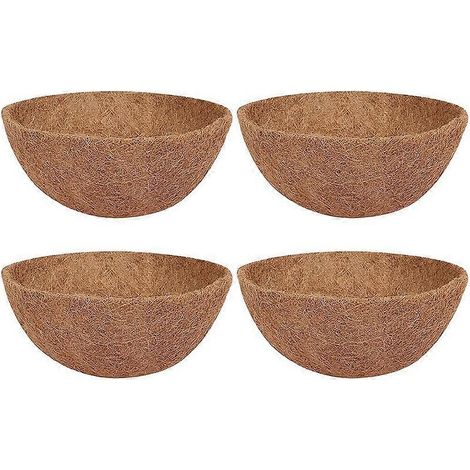 Doublures rondes robustes de 25 cm (10 pouces) pour paniers suspendus en noix de coco - Remplacement idéal 1 (1/4)