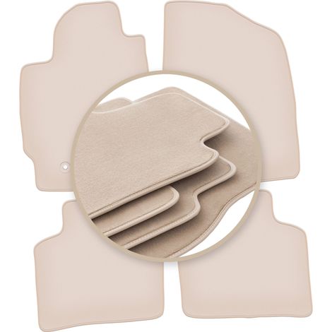 Tappetini beige PREMIUM per: Toyota Prius II hatchback 2003-2010