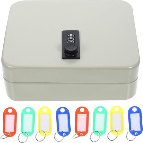 Boîte à clés murale avec serrure sécurisée et finitions soignées . Comprend 20 porte-clés en fer . S (1/5)