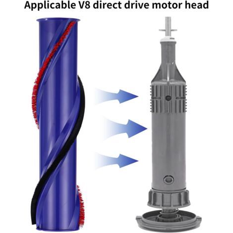 Brosses rotatives pour moteurs Dyson V10 et V8, brosses rotatives de rechange pour moteurs Dyson V10 et V8, brosses rotatives de rechange pour le nettoyage des tapis pour têtes de moteur V10 et V8. (1/3)