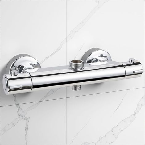 1 Mitigeur Thermostatique, Laiton, Bouton 38°C, G3/4 Et G1/2, Pour Salle De Bain (1/5)