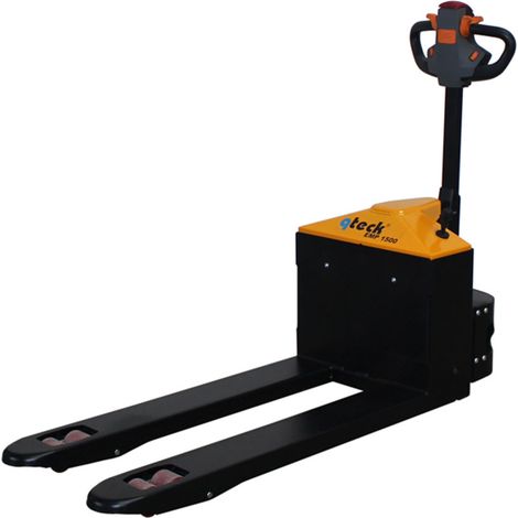 qteck Elektrischer Gabelhubwagen EMP-Serie 2x12V Bleigel PU/Tandem 1150mm Gabellänge mit 1500kg Hubkraft (1/2)
