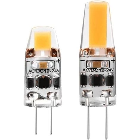 Fengyan Home Ampoules 10 pièces/lot G4 LED COB 0705 1505 2508 1,5 W 2 W 3 W ACDC12 V LED Silicone Petite Ampoule Lampe Domestique (Couleur : OneColor, Taille : 1508-2W ACDC12V) (1/5)