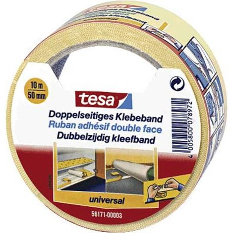 Tesa 56171-00003-11 Nastro adesivo bianco a doppio strato 50 mm