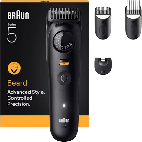 Braun Braun Series 5 Beard Trimmer BT5520 Bartschneider, Präzisions Trimmer Schwarz (1/2)