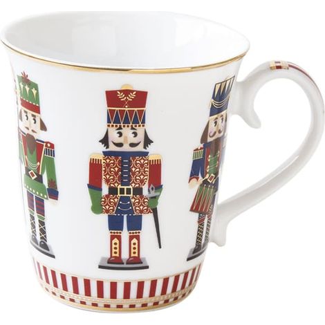 EasyLife Tazza Nutcracker 275 Ml Soldatini Bianca Rossa (1/2)