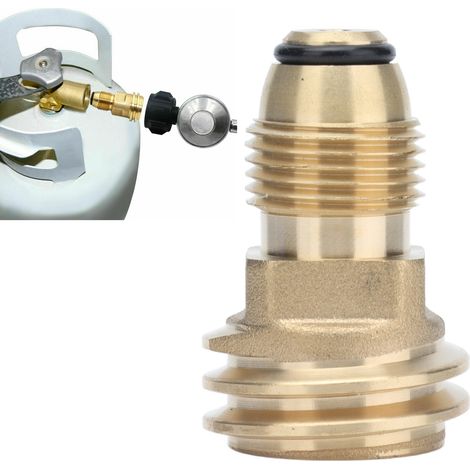 Adaptateur Laiton pour Bouteille Propane, Conversion Valve de Service POL vers Raccord Rapide QCC1 Type 1