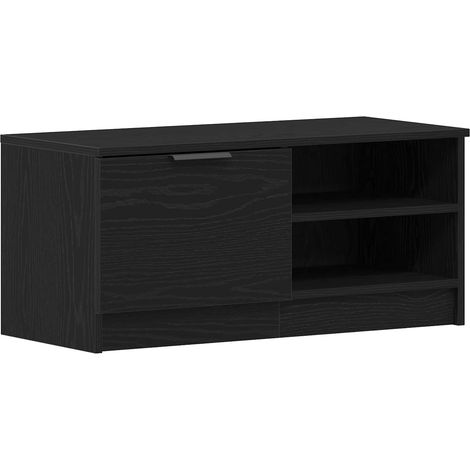 Maison Exclusive - Meuble TV Chêne noir 80 x 35 x 36,5 cm Bois d'ingénierie
