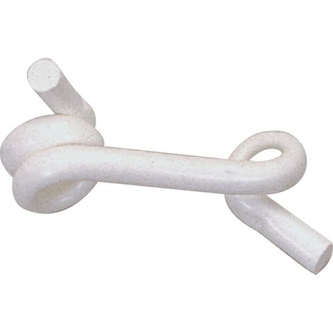 Beaumont – Lot de 50 isolateurs queue de cochon Ø 12 mm – PVC résistant aux intempéries – Pour clôtures électriques temporaires et permanentes