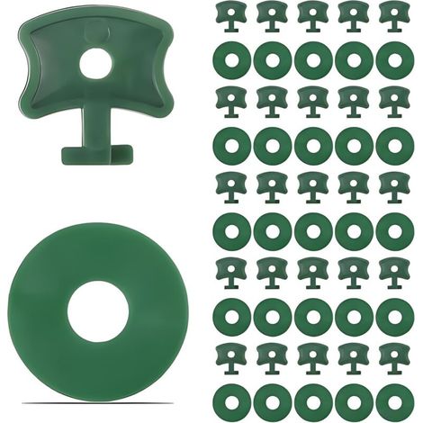 200 pièces de clips de torsion pour serre, accessoires de serre, pinces de serrage, clips de fixation en plastique et rondelles d'extension, isolation de serre, filet à bulles d'ombrage. (1/5)