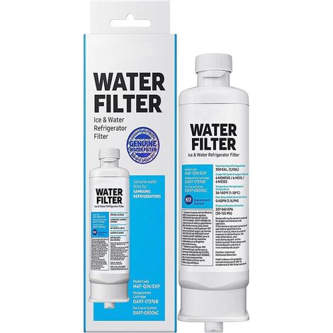 Lot de 3 filtres à eau de rechange pour réfrigérateur Samsung multi-portes, références DA97-17376B, DA97-08006C, HAF-QIN et HAF-QIN/EXP (1/4)