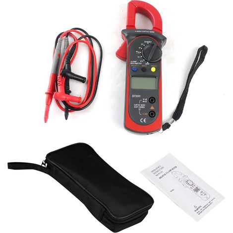 Digitales Zangenmultimeter mit 4000 Zählern, Zangenamperemeter, Transistortester, Kondensator-Autotester, Leistungstester, AC/DC-Spannungs- und Stromprüfer (1/5)