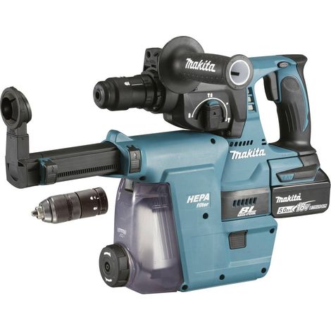 Martello combinato a batteria SDS-Plus Makita Makita 18 V 5 Ah incl. caricabatterie
