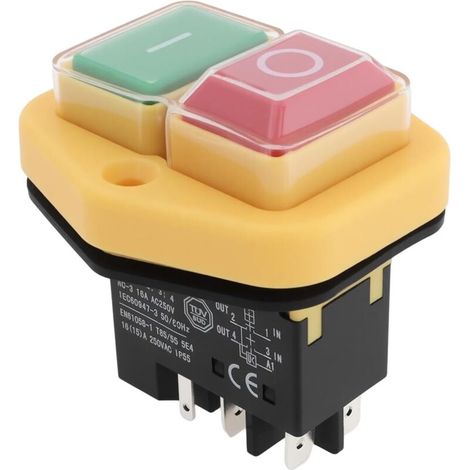 interruptor de encendido/apagado de 5 pines, 220V-250V, para hormigonera Belle Minimix 150 (1/5)