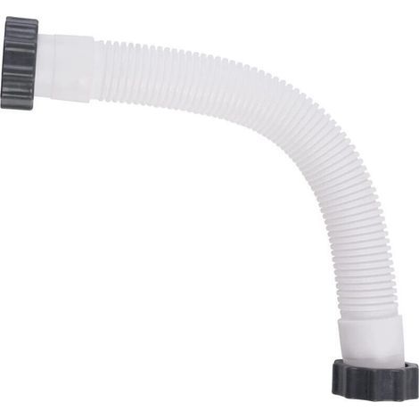 Tuyau Flexible de Rechange pour Filtre et Pompe de Piscine – Tuyau d’Aspiration Blanc – Longueur 40,6 cm (1/4)