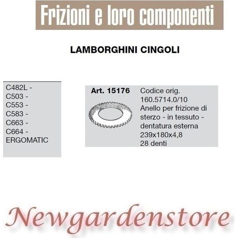 Anello frizione sterzo trattore C482 503 553 663 Ergomatic 15176 LAMBORGHINI