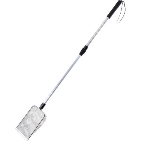 1 pelle à litière pour chat avec manche allongé, pelle à litière en acier inoxydable, pelle à poulet rouge, pelle grimpante pour animaux de compagnie, pelle de plage, ramasseur de crottes (90 cm) (1/5)