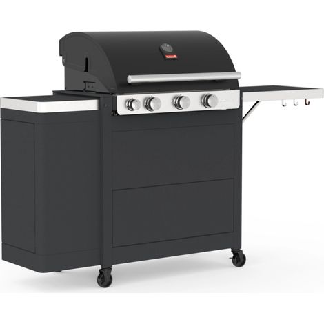 barbecue a gas barbecook "stella" con vano separato portabombola e telo di copertura in omaggio 3 bruciatori (1/2)