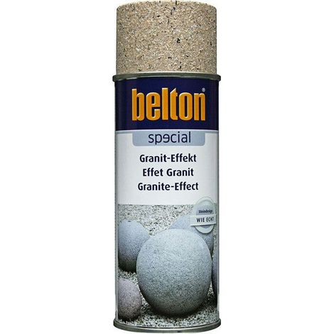 Bombe de peinture effet granit marron travertin Belton 400ml