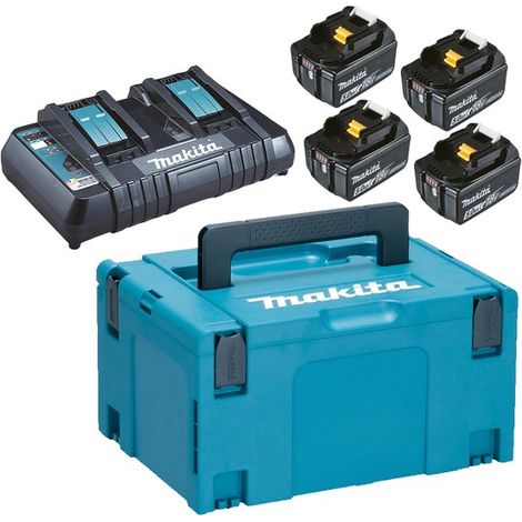 Pack batteries et chargeur pour outillage électroportatif 197626-8 - 5 Ah