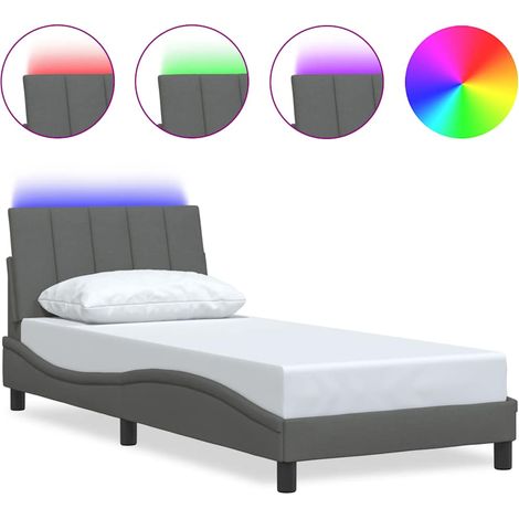 Maison Exclusive - Giroletto senza Materasso Hanko Grigio Scuro 90x200 cm Tessuto (1/5)