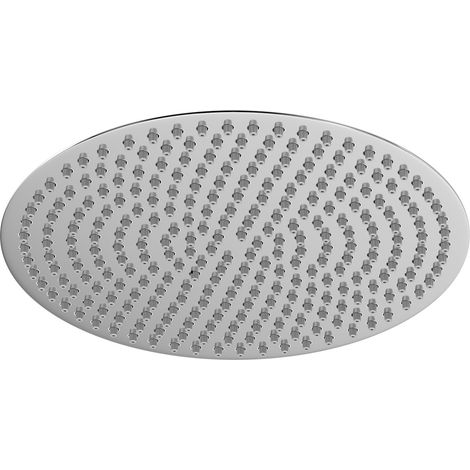 Polished Chrome 400mm Thin Round Fixed Shower Head