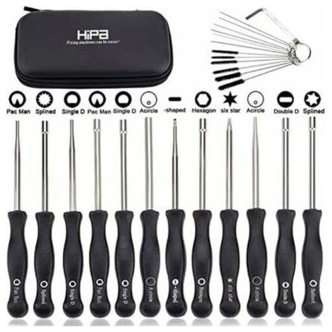 Ensemble de 12 outils de réglage de carburateur et tournevis de réglage pour moteur à 2 temps, pour débroussailleuses, tronçonneuses Poulan, Husqvarna, STHIL, Echo. (1/5)