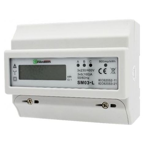 Contatore di Energia Sottolettore Trifase 7M (1/3)
