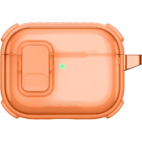Custodia protettiva trasparente Titan Pro Mag Case per AirPods Pro 3 - Arancione (1/5)