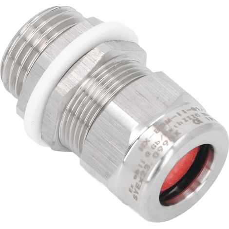 Presse-étoupe M20 NPT 1/2in acier inox 304 IP66 étanche pour câble blindé voiture bateau (1/5)