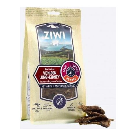 Ziwipeak - Treats, vension lung & kidney pouch 60 gr. - (zp093)