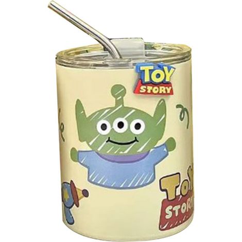 Gobelet isotherme avec couvercle 304 acier inoxydable paille tasse café eau pour bureau voyage motif cartoon type 2 (1/5)