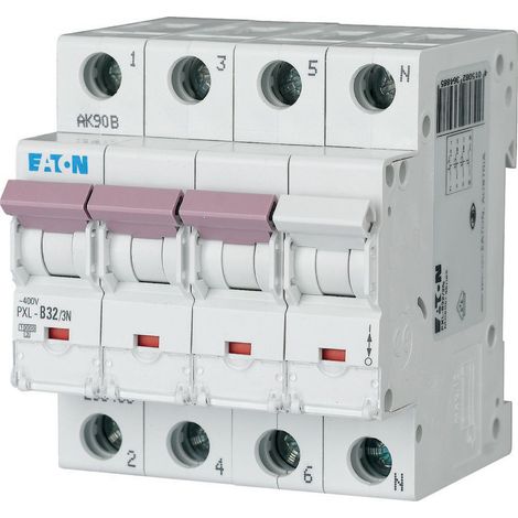 Eaton Leitungsschutzschalter (MCB), 32 A, 3p + N, Charakteristik: C, 236530