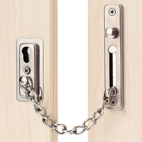 Cadenas à chaîne coulissant en acier inoxydable avec pêne dormant pour la maison (1/5)