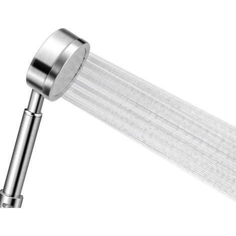 Pommeau Douche Haute Pression en Acier Inoxydable 304 Douchette Douche Salle de Bain Economie d'Eau Installation Facile (1/4)