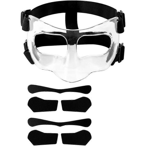 Protection nasale pour nez cassé, masque de protection faciale ajustable pour l'entraînement sportif avec coussinet (1/5)