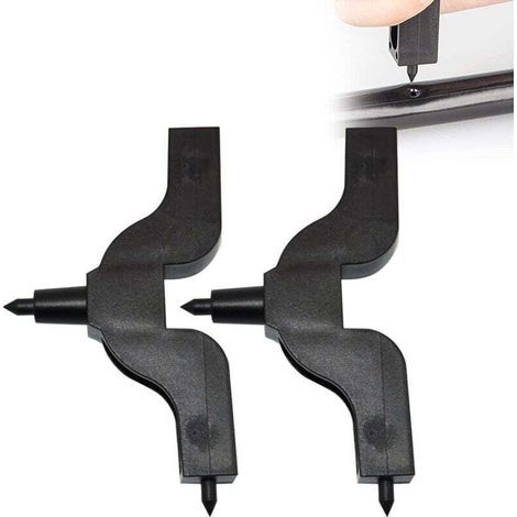 Punzone per tubi, strumento per forare tubi di irrigazione a goccia, mini punzone per tubi dell'acqua, punzone per tubi a testa di toro, 2 pezzi (1/4)