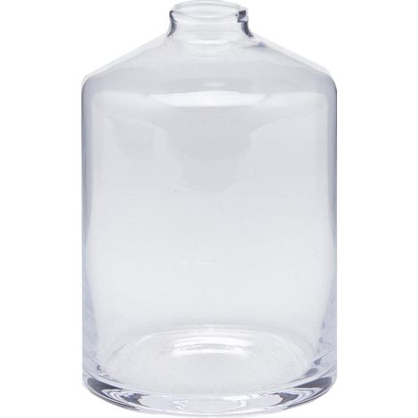Vaso contenitore in vetro trasparente per profumatore ambiente e portafiori -Ø 9 x h 13 cm (1/3)